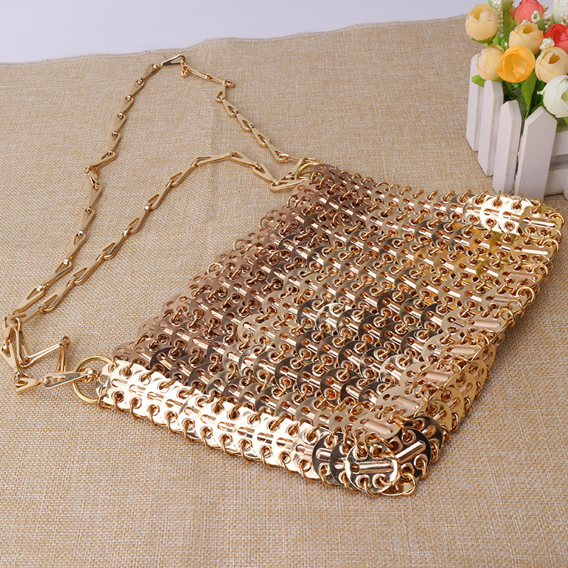 Metal Sequins Shoulder Bag Chain Hook Golden Piece Lobster Buckle Hanging Plated Chain Iron Piece Bag Manufacturer 2021 Metal Sequins Shoulder Bag Chain Hook Golden Piece Lobster Buckle Hanging Plated Chain Iron Piece Bag Manufacturer 2021