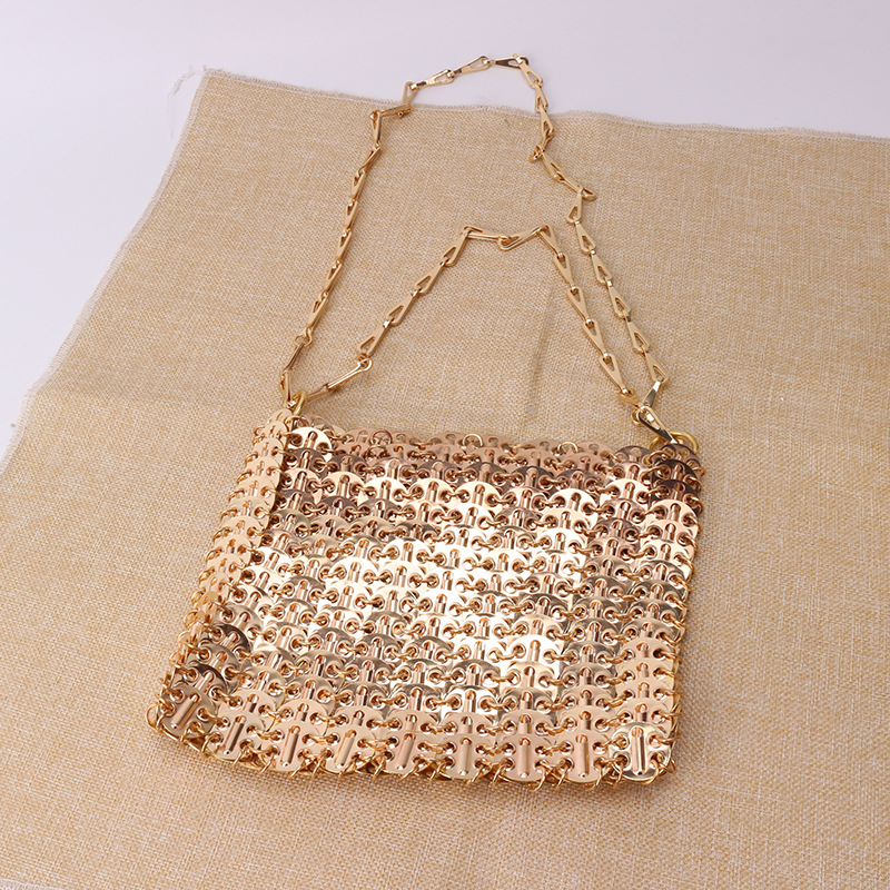 Metal Sequins Shoulder Bag Chain Hook Golden Piece Lobster Buckle Hanging Plated Chain Iron Piece Bag Manufacturer 2021 Metal Sequins Shoulder Bag Chain Hook Golden Piece Lobster Buckle Hanging Plated Chain Iron Piece Bag Manufacturer 2021
