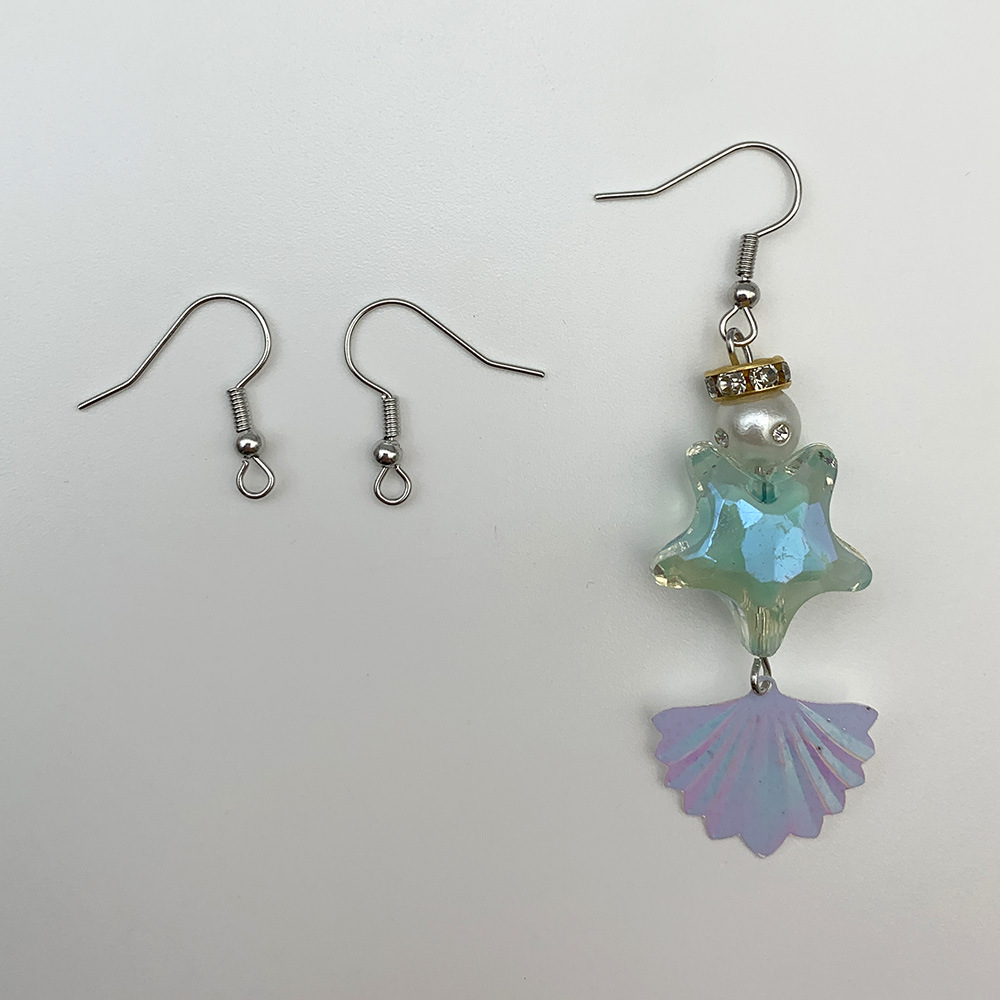 Iron Silver Nine-Shaped Needle Nine-Shaped Needle Iron Gold Big Ear Hook Earrings Hook Earrings Metal Accessories