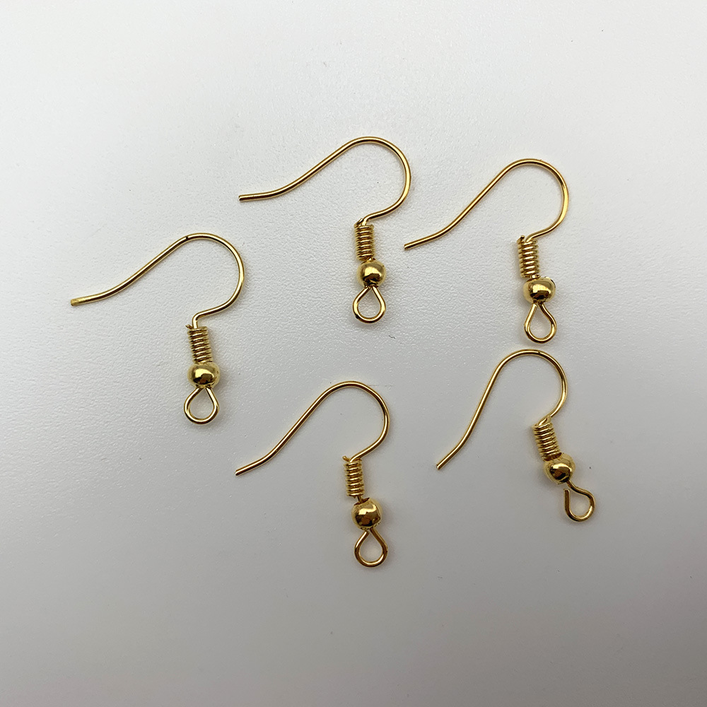 Iron Silver Nine-Shaped Needle Nine-Shaped Needle Iron Gold Big Ear Hook Earrings Hook Earrings Metal Accessories