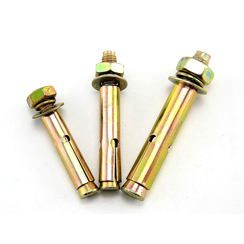 National Standard Iron Expansion Screw Expansion Bolt Plated Color Zinc Pull Explosion Expansion Hook Explosion Screw Fastener