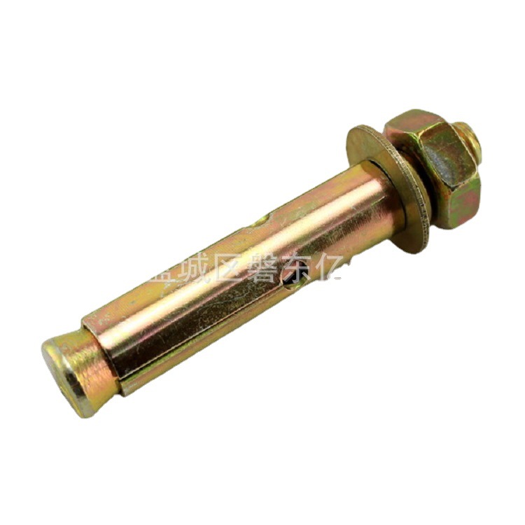 National Standard Iron Expansion Screw Expansion Bolt Plated Color Zinc Pull Explosion Expansion Hook Explosion Screw Fastener