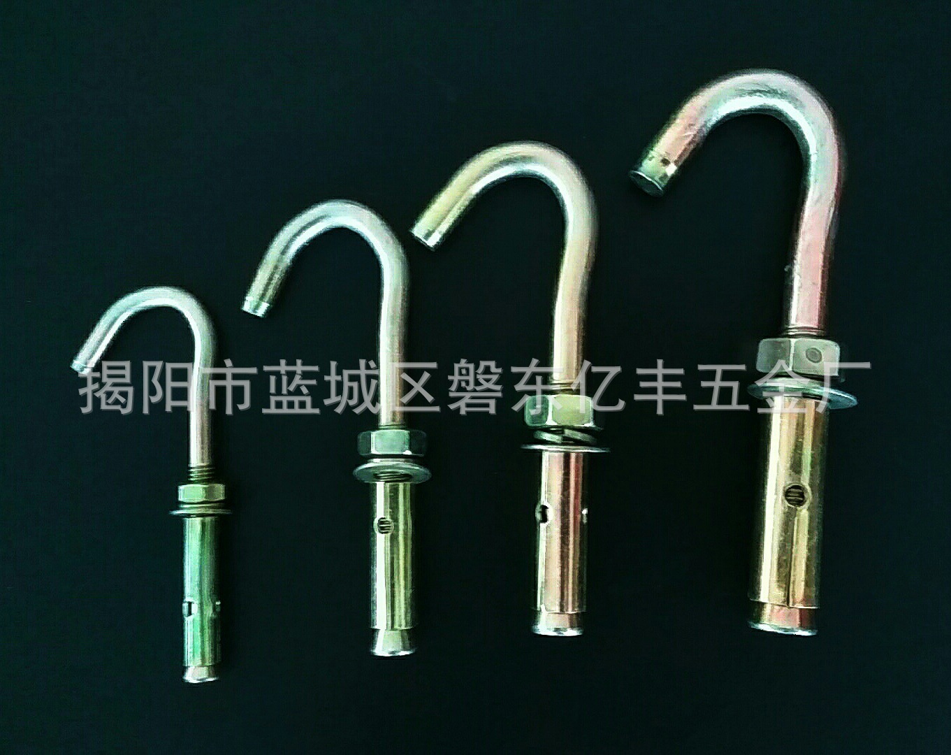 National Standard Iron Expansion Screw Expansion Bolt Plated Color Zinc Pull Explosion Expansion Hook Explosion Screw Fastener