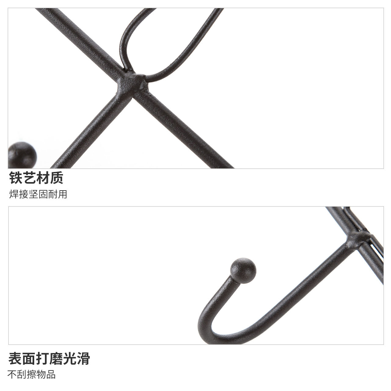 Nordic style simple iron art key hook shelf creative door wall surface wall coat hat hook decorations Nordic style simple iron art key hook shelf creative door wall surface wall coat hat hook decorations