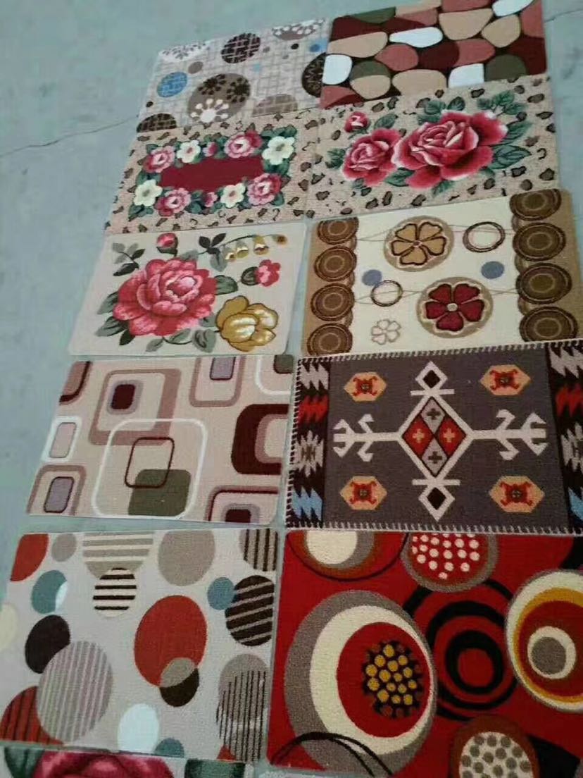Loop Velvet Printing Door Mat Lobby Porch Non-Slip Mat Absorbent Dust Removal Door Mat 4060 Mixed Style