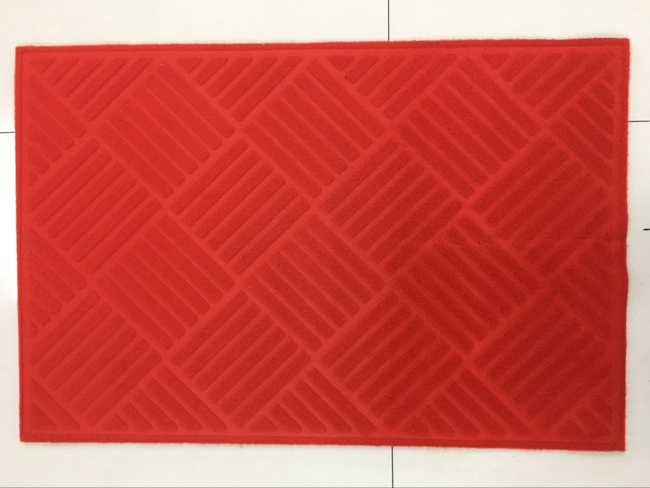 PVC flannelette embossed mat PVC non-slip mat water absorption non-slip foot mat flannelette door mat household mat