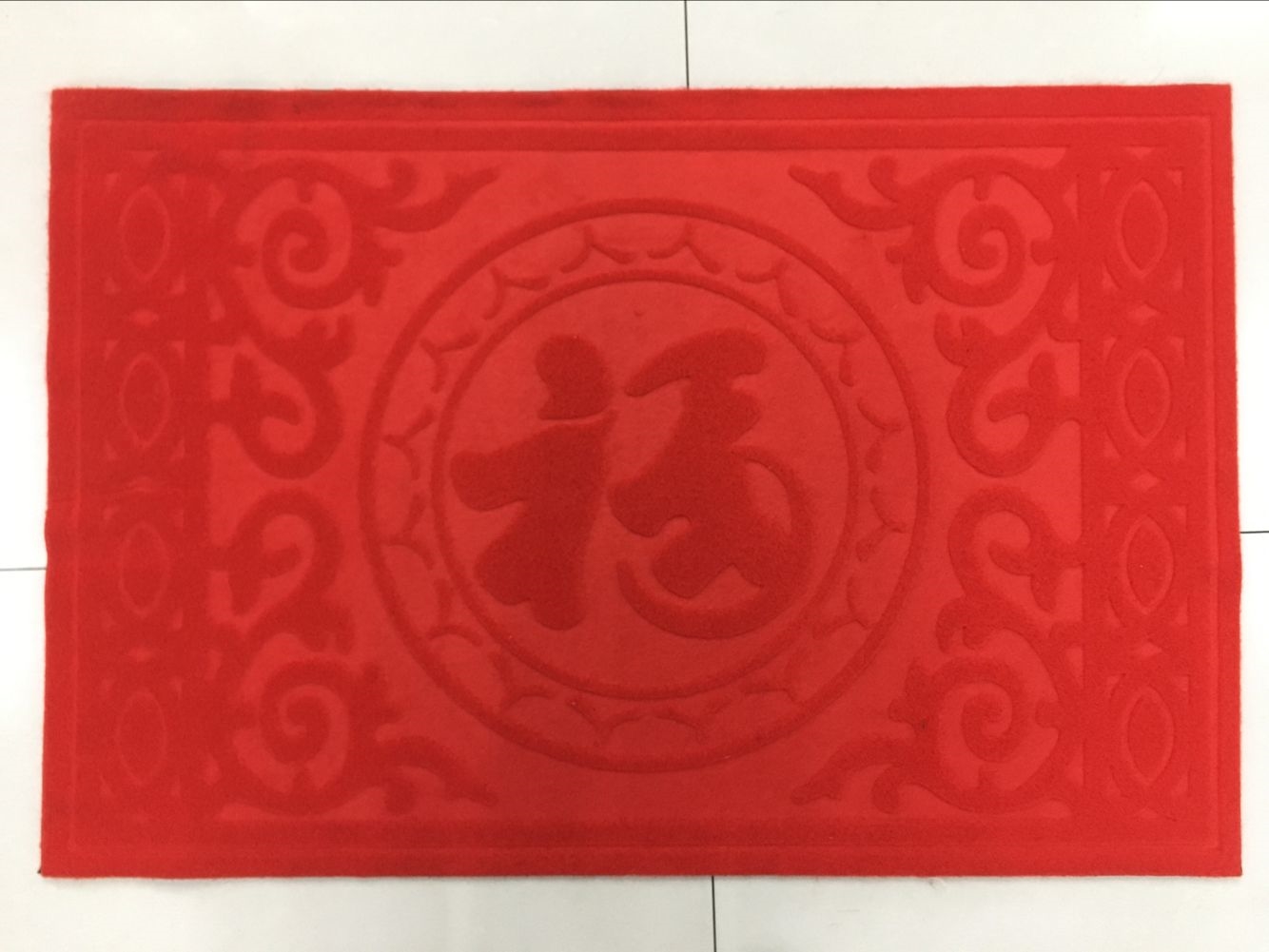 PVC flannelette embossed mat PVC non-slip mat water absorption non-slip foot mat flannelette door mat household mat