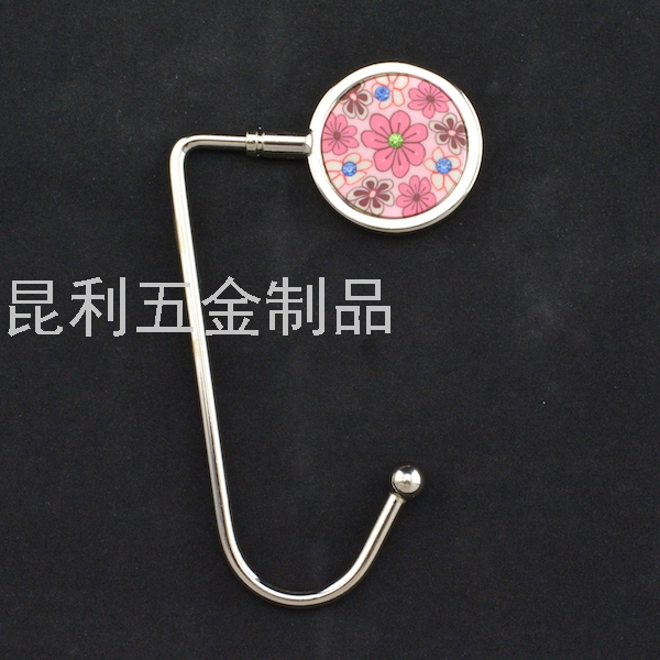 Iron Rod round Bag Hanger Metal Veneer Purse Hook Iron Rod round Bag Hanger Metal Veneer Purse Hook