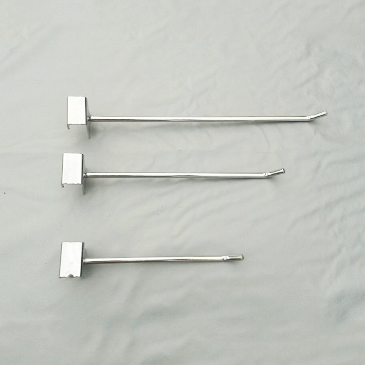 Square Tube Hook Direct Supply Shelf Iron Hook Metal 15*30 Square Tube Hook Card Square Tube Hook Iron Wire Hook