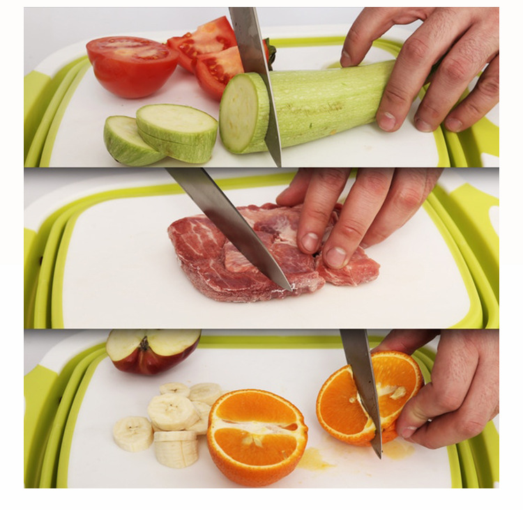 Folding Cutting Board Amazon New Multi-Functional Cutting Board Plastic Portable Folding Washing Basin Kitchen Sink Generation