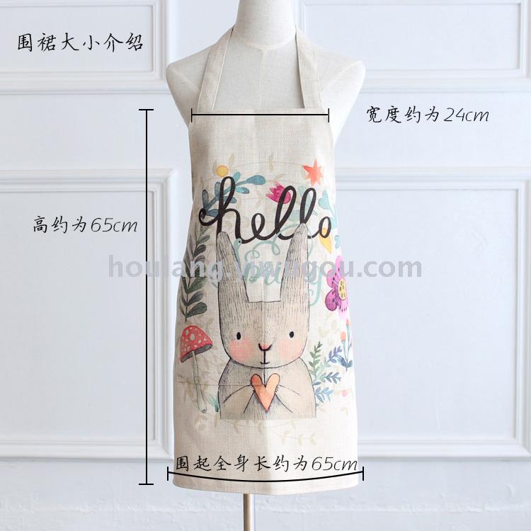 Flamingo sleeveless American cloth art home baking cooking apron Flamingo sleeveless American cloth art home baking cooking apron