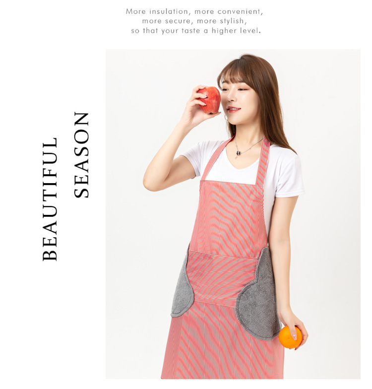 One Product Dropshipping Korean Style New Custom Logo Advertising Custom Kitchen Waterproof Oil-Proof Cooking Erasable Hand Apron One Product Dropshipping Korean Style New Custom Logo Advertising Custom Kitchen Waterproof Oil-Proof Cooking Erasable Hand Apron