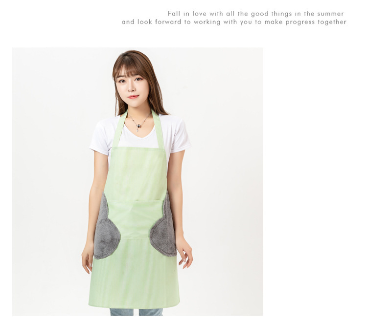 One Product Dropshipping Korean Style New Custom Logo Advertising Custom Kitchen Waterproof Oil-Proof Cooking Erasable Hand Apron One Product Dropshipping Korean Style New Custom Logo Advertising Custom Kitchen Waterproof Oil-Proof Cooking Erasable Hand Apron