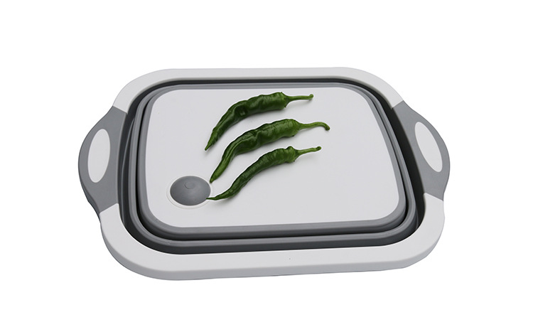 Folding Cutting Board Amazon New Multifunctional Cutting Board Plastic Portable Folding Washing Basin Kitchen Sink 480G