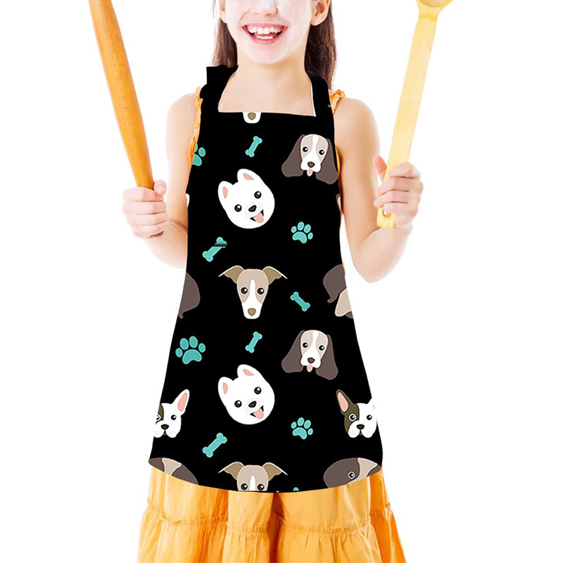 Baby Bib Girls&#039; Apron Chef Apron with Pocket Cooking Baking Painting and Party