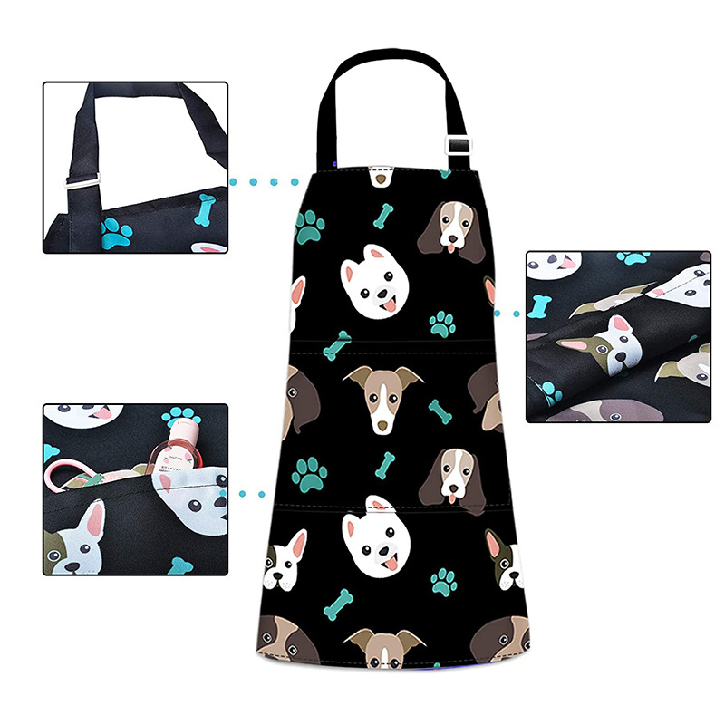 Baby Bib Girls' Apron Chef Apron with Pocket Cooking Baking Painting and Party