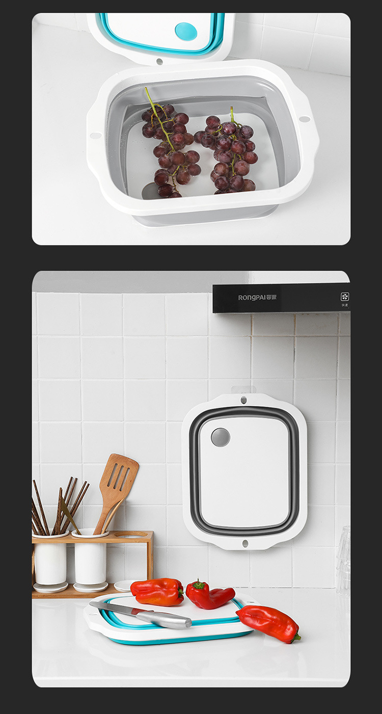 Folding Cutting Board New Multi-Functional Kitchen Cutting Board Plastic Portable Folding Washing Basin Kitchen Sink Factory Direct Sales Folding Cutting Board New Multi-Functional Kitchen Cutting Board Plastic Portable Folding Washing Basin Kitchen Sink Factory Direct Sales