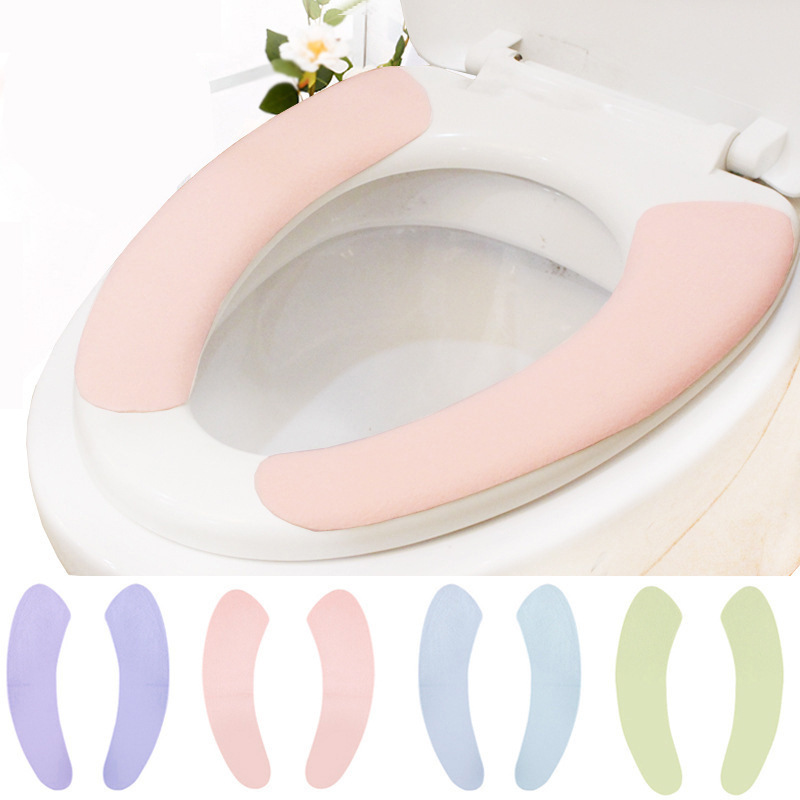 Adhesive Happy Day Washable Toilet Mat Thickened Closestool Cushion Universal Waterproof Winter Warm Household Toilet Seat
