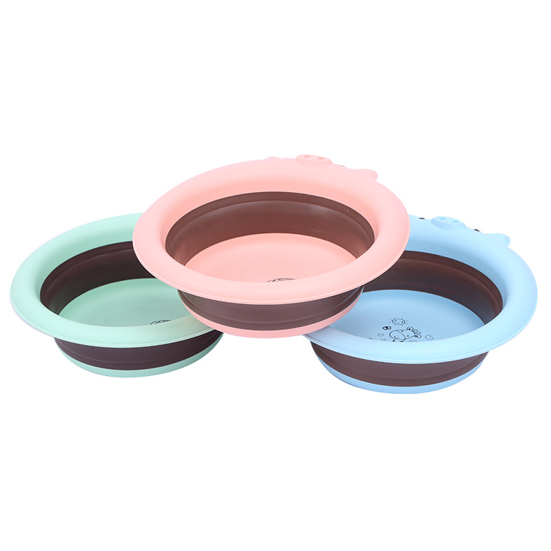 Infant Folding Basin Foldable Washbasin Folding Basin Outdoor Travel Portable Plastic Foldable Basin