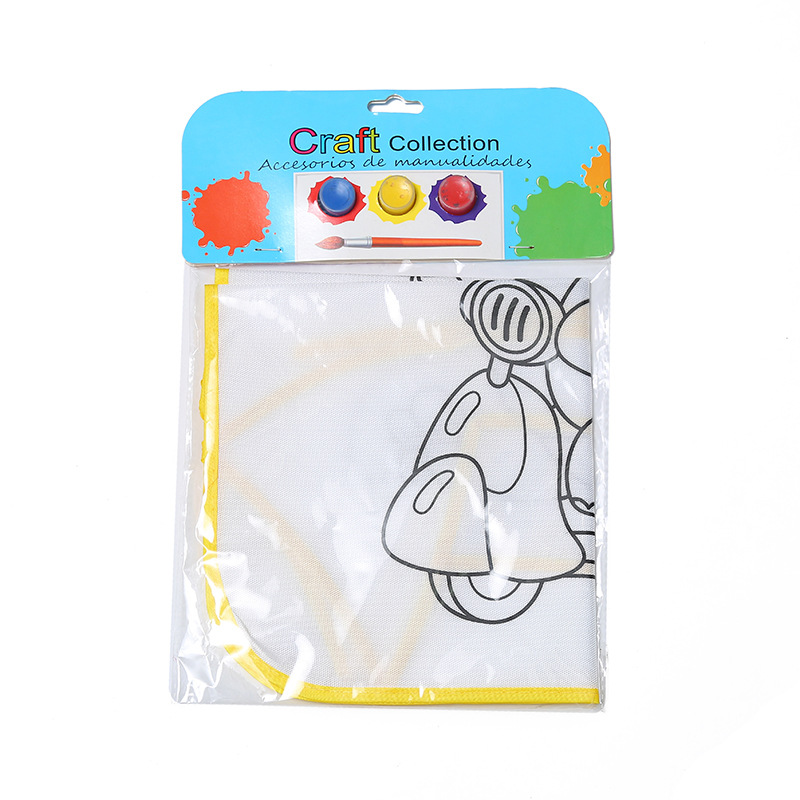 Children's Painting DIY Apron Kindergarten Craft Class Graffiti Coloring Apron Educational Cartoon Painting Coloring Apron Children's Painting DIY Apron Kindergarten Craft Class Graffiti Coloring Apron Educational Cartoon Painting Coloring Apron