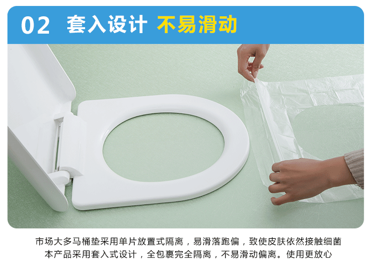 [50 Pieces] Disposable Toilet Mat Travel Travel Business Trip Hotel Waterproof Maternity Toilet Paper Cushion 0.2