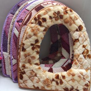 A1437 Thickened Toilet Seat Toilet Seat Cover Toilet Seat Cushion Plush Toilet Mat O-Type
