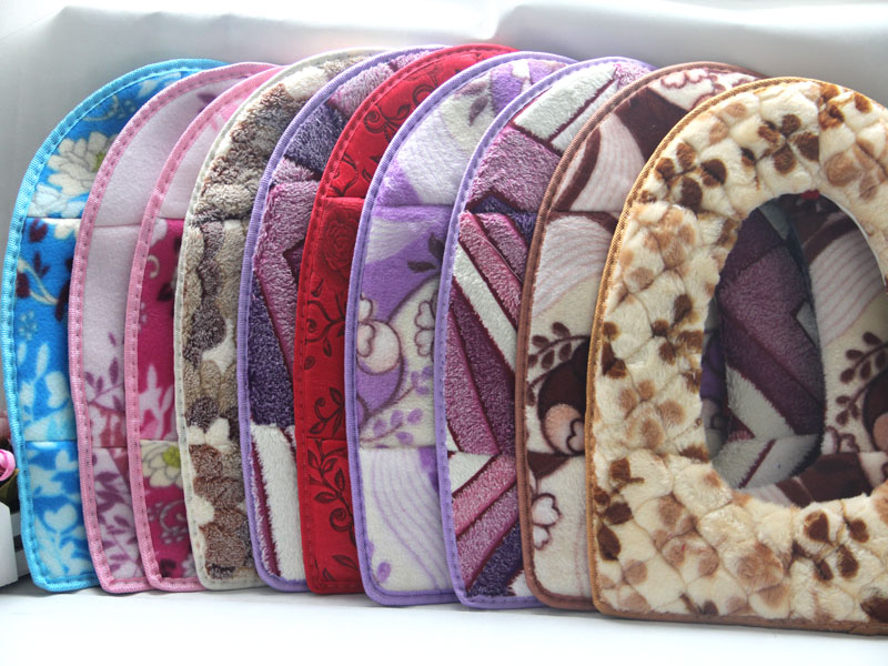 A1437 Thickened Toilet Seat Toilet Seat Cover Toilet Seat Cushion Plush Toilet Mat O-Type