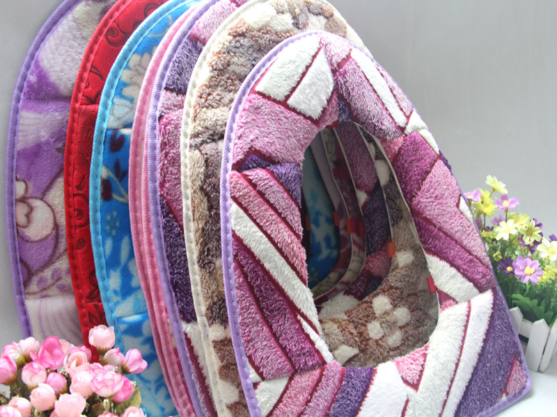A1437 Thickened Toilet Seat Toilet Seat Cover Toilet Seat Cushion Plush Toilet Mat O-Type