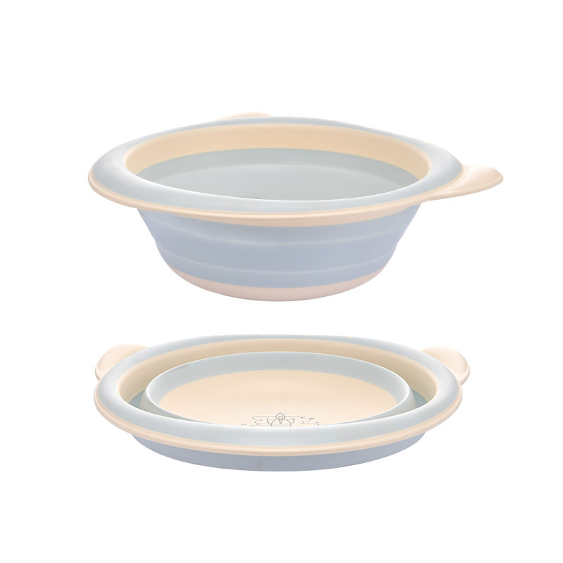 Children&#039;s Cute Cartoon Rocket Pattern Folding Basin Home Travel Easy to Carry and Not Easy to Deform Plastic Wash-Basin