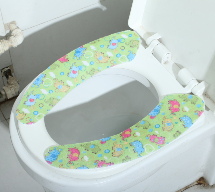 Yiwu special for thickening corduroy cushion thermal waterproof toilet seat cover customized wholesale