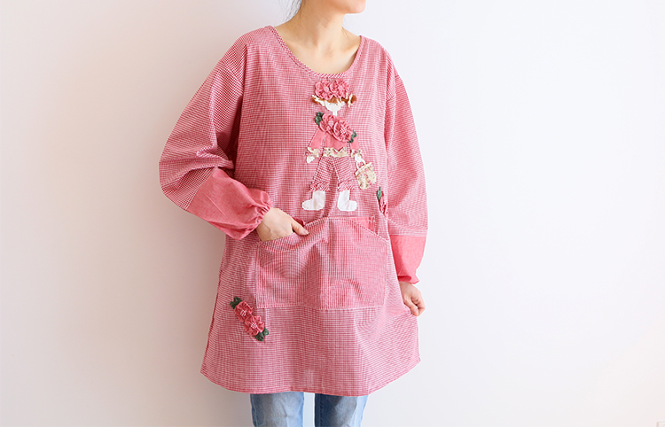 Korean Style Cute Fashion Oil-Proof Bib Overclothes Baking Floral Coffee Shop Painting Work Clothes Long Sleeve Apron Korean Style Cute Fashion Oil-Proof Bib Overclothes Baking Floral Coffee Shop Painting Work Clothes Long Sleeve Apron