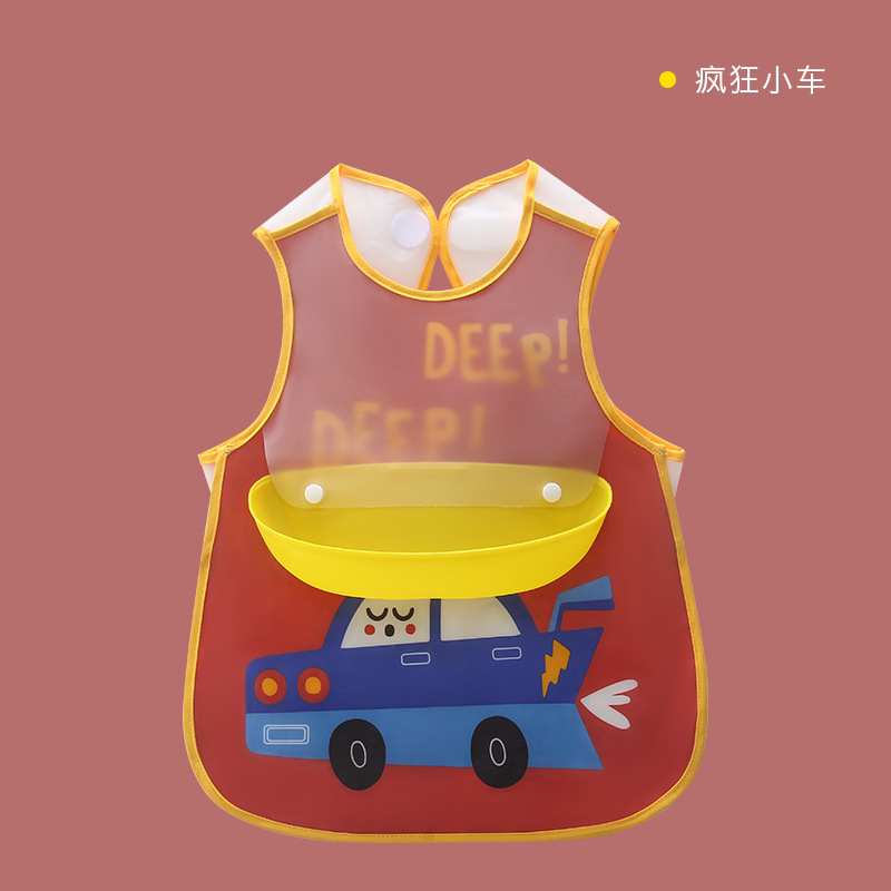 Baby Sleeveless Summer Thin Breathable Waterproof Babies' Apron Children's Protective Clothing Bib Bib Eating Clothes Summer Baby Sleeveless Summer Thin Breathable Waterproof Babies' Apron Children's Protective Clothing Bib Bib Eating Clothes Summer