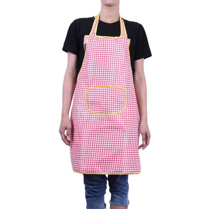 Factory direct sales waterproof leather apron flower variety hanging neck apron oil and pollution resistant apron Korean version Factory direct sales waterproof leather apron flower variety hanging neck apron oil and pollution resistant apron Korean version