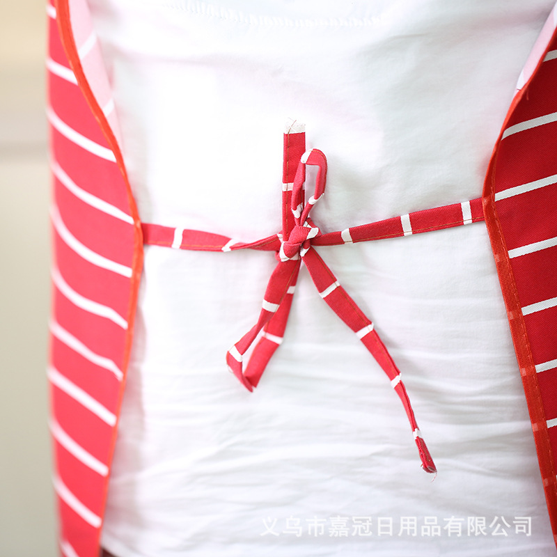 Korean version of lady's sleeveless striped simple modern princess apron lady's apron custom logo. Korean version of lady's sleeveless striped simple modern princess apron lady's apron custom logo.