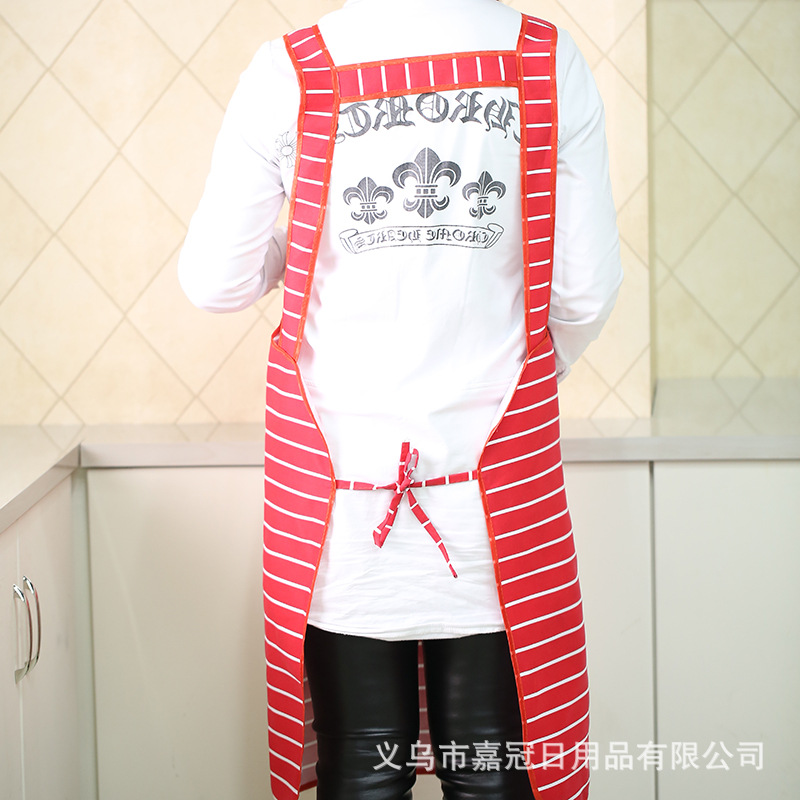 Korean version of lady's sleeveless striped simple modern princess apron lady's apron custom logo. Korean version of lady's sleeveless striped simple modern princess apron lady's apron custom logo.