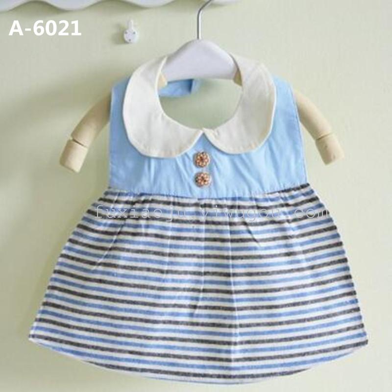 Baby cotton apron baby saliva pocket striped waterproof rice clothes mother and baby supplies