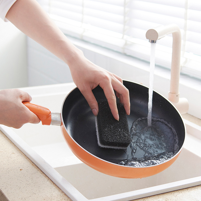Factory Direct Sales Sponge Cleaning Brush Kitchenware Cloth Dish-Washing Sponge Decontamination Magic Sponge 3 PCs