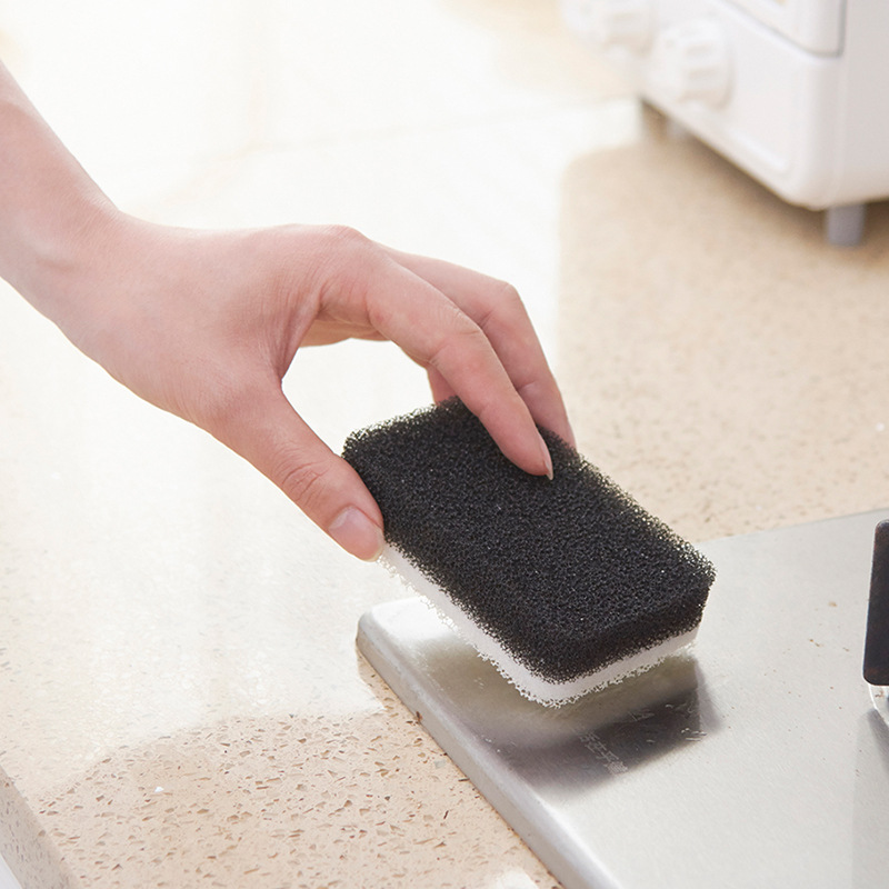 Factory Direct Sales Sponge Cleaning Brush Kitchenware Cloth Dish-Washing Sponge Decontamination Magic Sponge 3 PCs