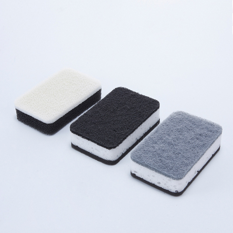 Factory Direct Sales Sponge Cleaning Brush Kitchenware Cloth Dish-Washing Sponge Decontamination Magic Sponge 3 PCs