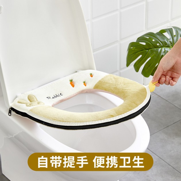 2021 New Toilet Mat Thickened Toilet Seat Domestic Toilet Four Seasons Universal Closestool Cushion Waterproof Cover Toilet Seat