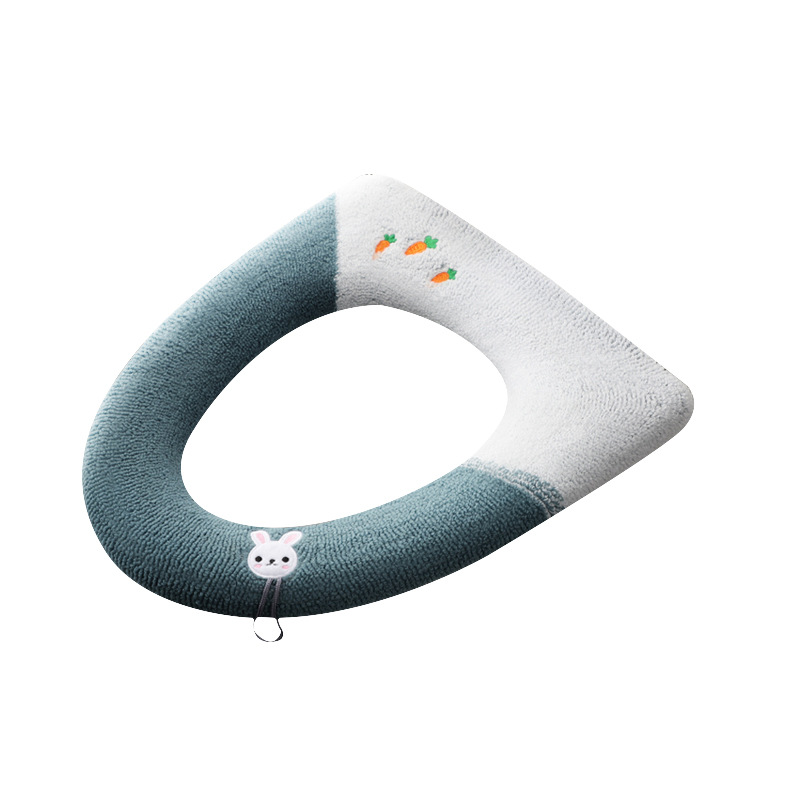Toilet Cushion Accessories Fleece-Lined Toilet Seat Cover Household Thickened Toilet Seat Autumn And Winter Toilet Seat Cover Toilet Closestool Cushion
