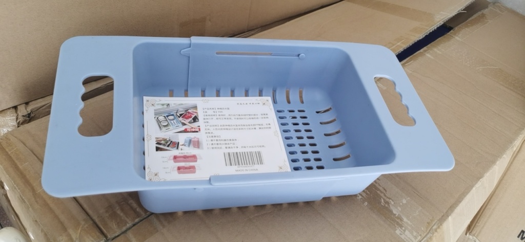 Expandable wash basin wash basin wash basin drain basket plastic fruit storage basket kitchen sink sink sink sink sink shelf
