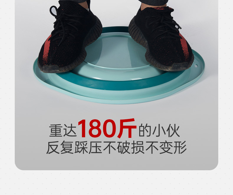 Silicone Folding Basin Travel & Outdoor Portable Plastic Washbasin Collapsible Baby Basin Laundry and Vegetable Washing
