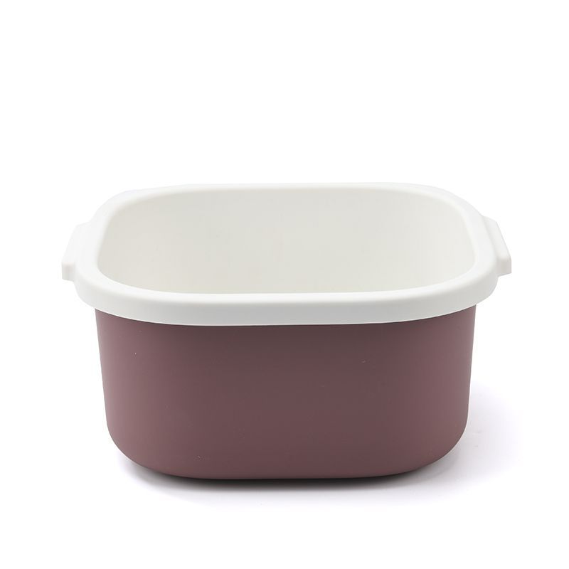 Double-Layer Hollow Fruit Basin Wash Fruit Drain Basket Household Fruit Baskets Creative Plastic Vegetable Basket Kitchen Washing Basin