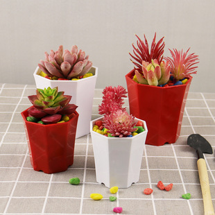 Greening Plastic Flower Pot Balcony Strawberry Planting Basin Wall Hanging Creative Combination Flower Pot Whole