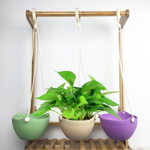 Greening Plastic Flower Pot Balcony Strawberry Planting Basin Wall Hanging Creative Combination Flower Pot Whole