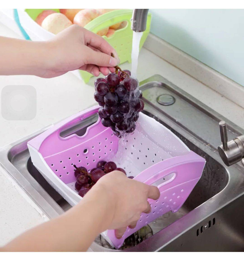 Double Layer Vegetable Washing Basket Draining Basin Household Plastic Rotating Disk Kitchen Fruit Storage Basket Plastic Vegetable Basket Double Layer Vegetable Washing Basket Draining Basin Household Plastic Rotating Disk Kitchen Fruit Storage Basket Plastic Vegetable Basket