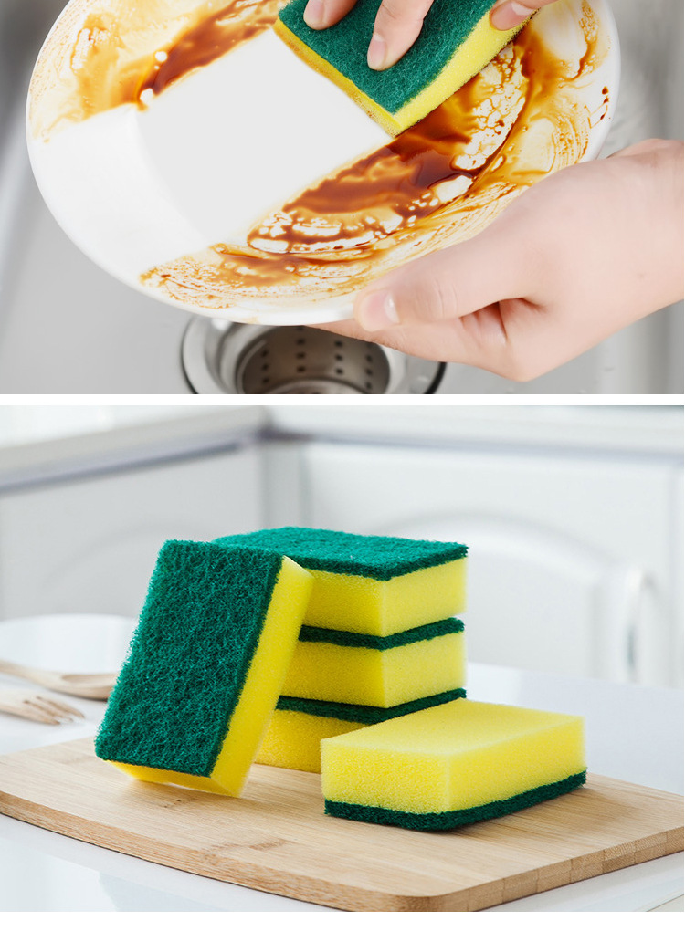 Spong Mop Washing Pot Dishwashing Cloth Scouring Pad Kitchen Cleaning Decontamination Cloth Fabulous Appliance Sponge Can Be Used for Delivery