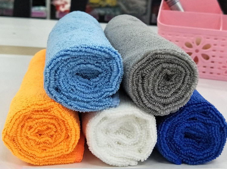 Car Microfiber Car Cleaning Small Square Towel 40*40 Thickened Absorbent Car Washing Towel Cloth Cleaning Tools