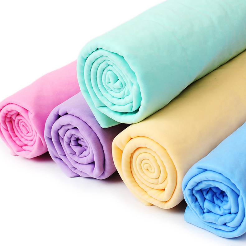 Large PVA Deerskin Towel Water-Absorbing and Hair Drying Towel Towel for Washing and Wiping Cars Pet Towel Suede Towel Vehicle-Washing Duster Cloth